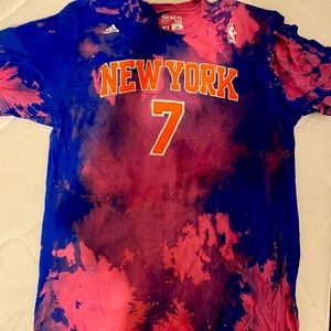 Custom new york nicks bleached shirt